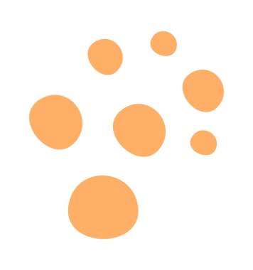 Abstract spot flat icon African shape. Vector illustration