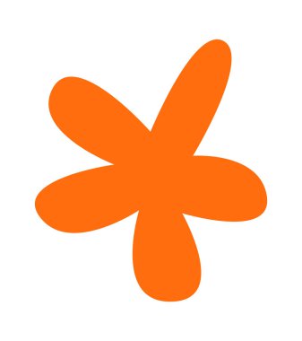 Decorative hand drawn abstract flower. Vector illustration