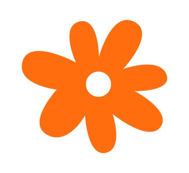 Decorative hand drawn abstract flower. Vector illustration