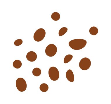 Abstract african ethnic ornament spot flat icon. Vector illustration