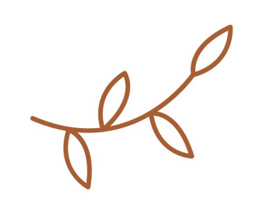 Hand drawn flower flat icon Floral design element. Vector illustration