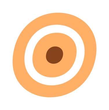 Abstract african ethnic geometric shape flat icon. Vector illustration