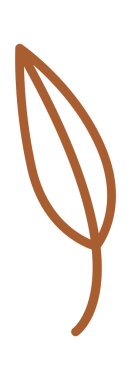 Hand drawn flower flat icon Floral design element. Vector illustration