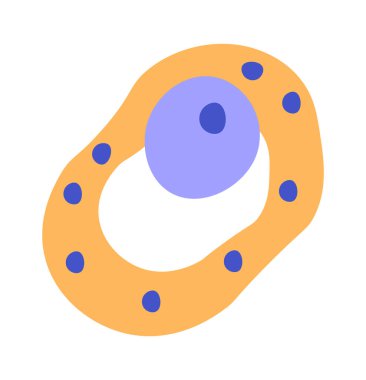 El çizimi soyut çiçek düzlüğü simgesi. Vektör illüstrasyonu