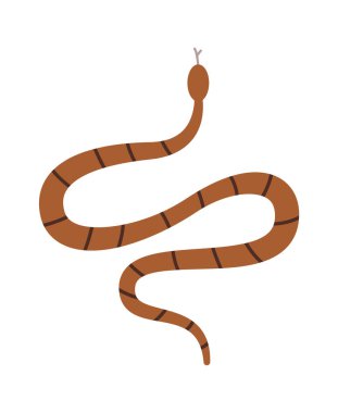 Poisonous snake flat icon Totem animal. Vector illustration