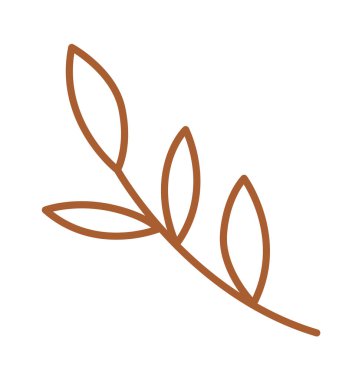 Hand drawn flower flat icon Floral design element. Vector illustration