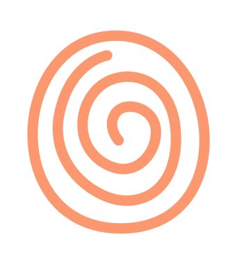 Abstract african ethnic ornament flat icon. Vector illustration