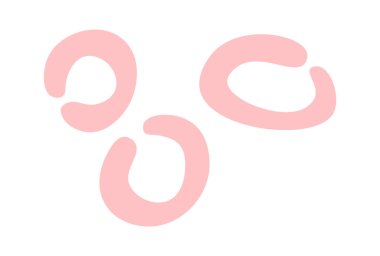 Hand drawn simple circles flat icon. Vector illustration