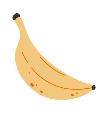 Tasty healthy fruit flat icon Banana fruit. Vector illustration