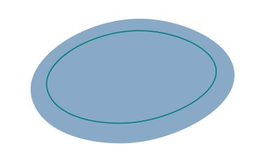 Plate flat icon Kitchen utensil. Vector illustration