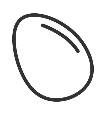 Egg cooking ingredient flat icon. Vector illustration