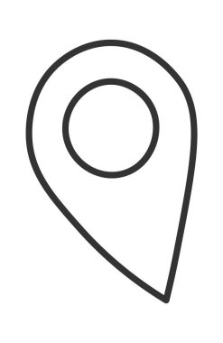 Navigator pointer element flat icon. Vector illustration