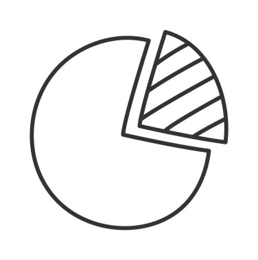 Economic sectors diagram flat icon. Vector illustration