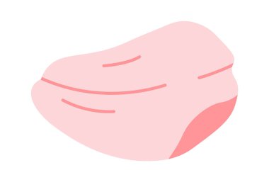 Pink sacura tree petal flat icon. Vector illustration