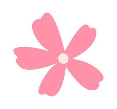 Wildflower flat icon Beautiful spring plant. Vector illustration