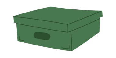 Parcel flat icon Fast clothes delivery. Vector illustration