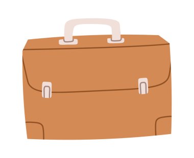 Suitcase for clothes flat icon. Vector illustration