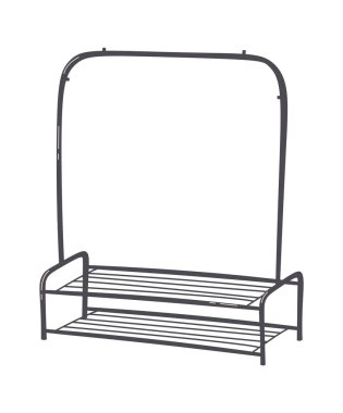 Metal hanger for clothes flat icon Modern furniture. Vector illustration