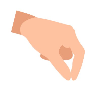 Hands planting plants flat icon. Vector illustration