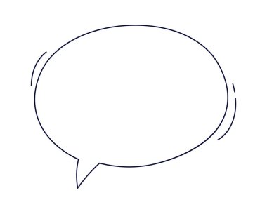 Message flat icon Communication cloud. Vector illustration