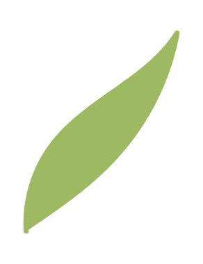 Spring flower flat icon Green leaves and sprouts. Vector illustration