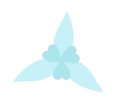 Bloom flower flat icon Spring snowdrop plant. Vector illustration