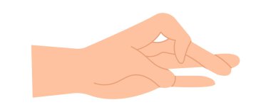 Hand flat icon Make shadow animals with fingers. Vector illustration