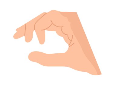 Hand flat icon Make animals with fingers. Vector illustration