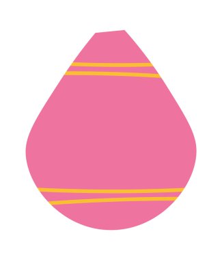 Decoration flat icon Cozy home interior Big vase. Vector illustration