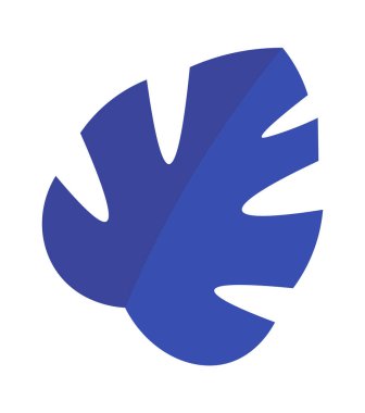 Leaf flat icon Design element Decor for pillow. Vector illustration