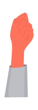 Nesnelerin el ele tutuşması elementleri gösteriyor. Vektör illüstrasyonu