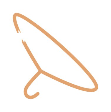 Kırık askı atığı düz simge çöpü. Vektör illüstrasyonu