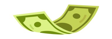 Banknote flat icon Bank Economy. Vector illustration