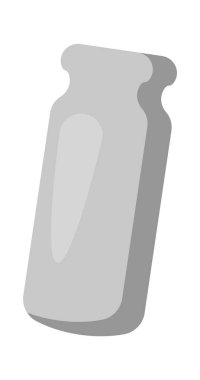 Glass jar flat icon Trash sorting and utilization. Vector illustration