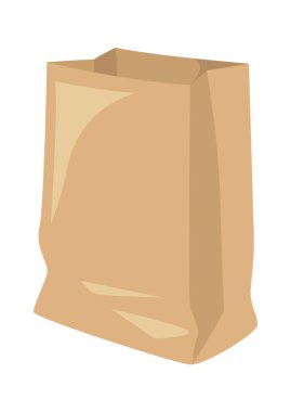Paper packaging garbage flat icon Waste sorting and utilization. Vector illustration