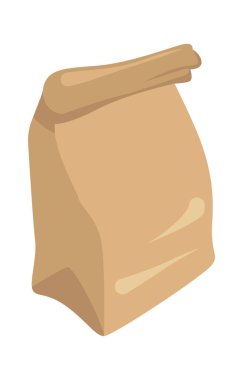 Paper packaging garbage flat icon Waste sorting and utilization. Vector illustration