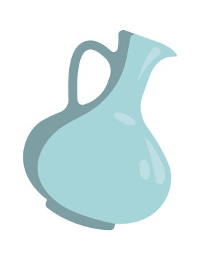 Glass vase flat icon Trash sorting and utilization. Vector illustration