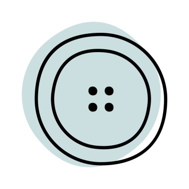 Clothing Buttons line icon art. Vector illustration