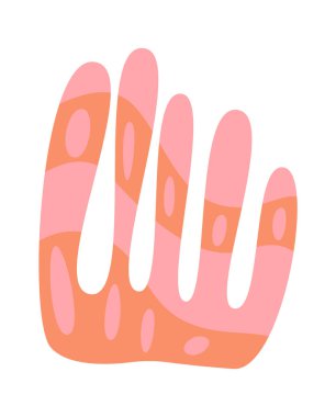 Summer plant abstract element flat icon Floral design. Vector illustration