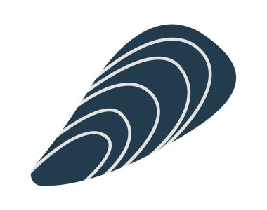 Shell flat icon Summer abstract element. Vector illustration