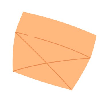 Cardboard box flat icon Parcel for delivery. Vector illustration