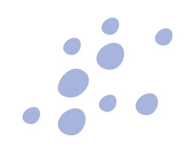 Abstract hand drawn colorful spot flat icon. Vector illustration