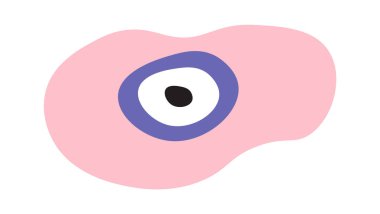 Abstract hand drawn colorful spot flat icon. Vector illustration