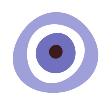 Hand drawn abstract doodle circles flat icon. Vector illustration