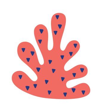 Hand drawn abstract cacti flat icon. Vector illustration