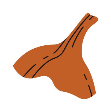 Onion peels flat icon Food waste Sorted organic garbage. Vector illustration