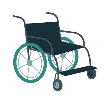 Wheelchair flat icon Special Inclusive transport for people. Vector illustration