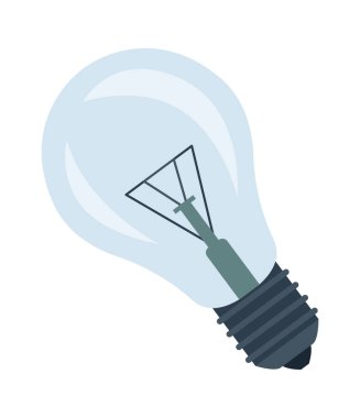 Light bulb flat illustration Device for doing light. Vector illustration
