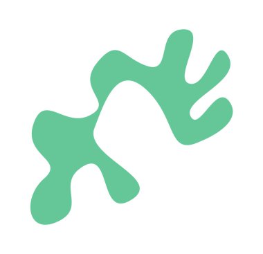 Arkaplan için yeşil leke. Vektör illüstrasyonu