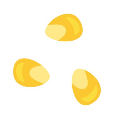 Mısır tohumları düz illüstrasyon tarım ekimi. Vektör illüstrasyonu